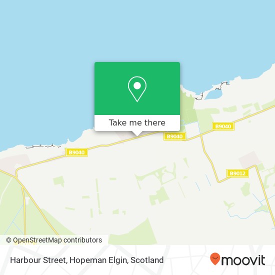 Harbour Street, Hopeman Elgin map