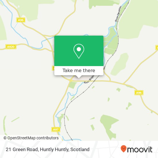 21 Green Road, Huntly Huntly map