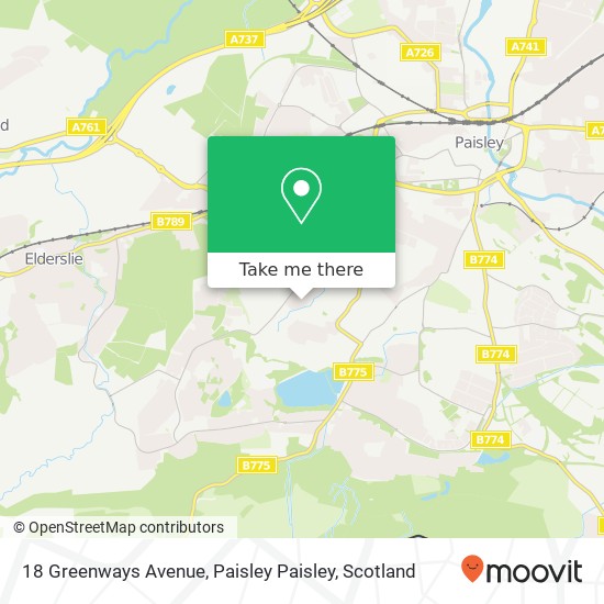 18 Greenways Avenue, Paisley Paisley map