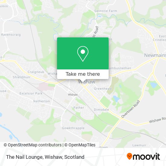 The Nail Lounge, Wishaw map