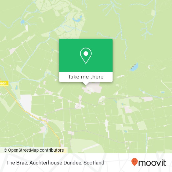 The Brae, Auchterhouse Dundee map