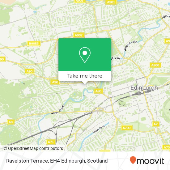 Ravelston Terrace, EH4 Edinburgh map