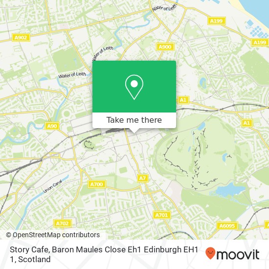 Story Cafe, Baron Maules Close Eh1 Edinburgh EH1 1 map