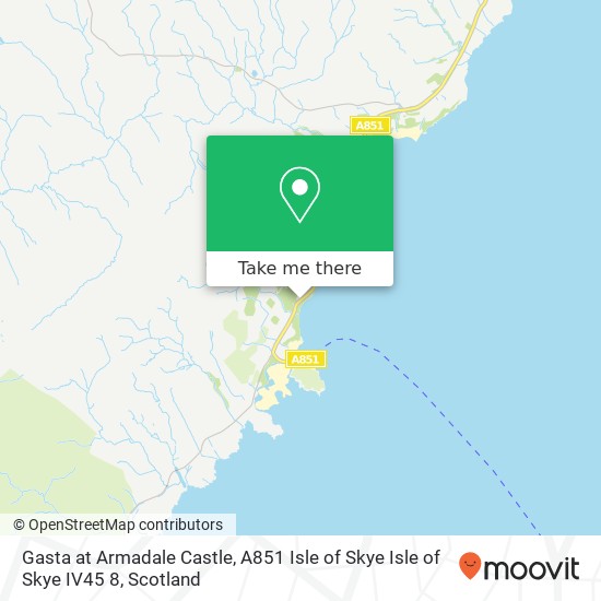 Gasta at Armadale Castle, A851 Isle of Skye Isle of Skye IV45 8 map