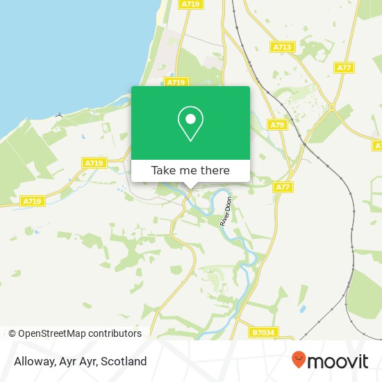 Alloway, Ayr Ayr map