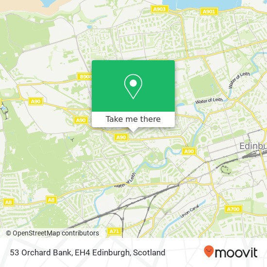 53 Orchard Bank, EH4 Edinburgh map