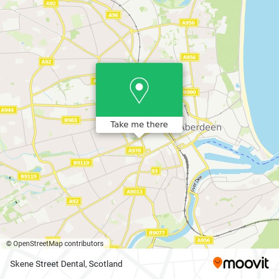 Skene Street Dental map