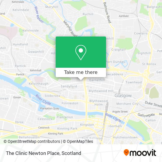 The Clinic Newton Place map