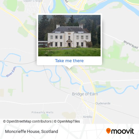 Moncrieffe House map