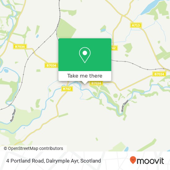 4 Portland Road, Dalrymple Ayr map