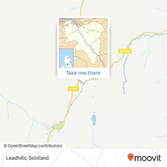 Leadhills map