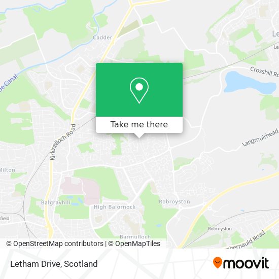 Letham Drive map