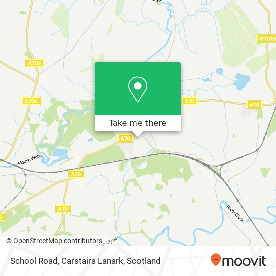 School Road, Carstairs Lanark map