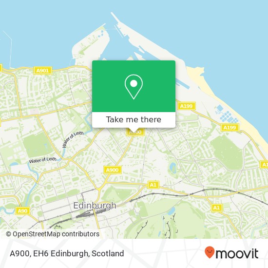 A900, EH6 Edinburgh map