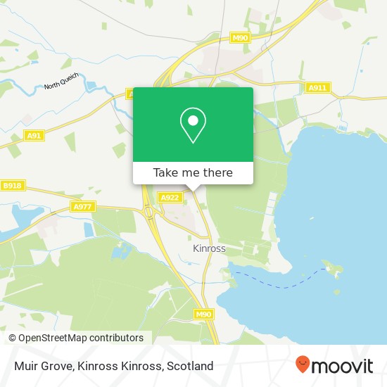 Muir Grove, Kinross Kinross map