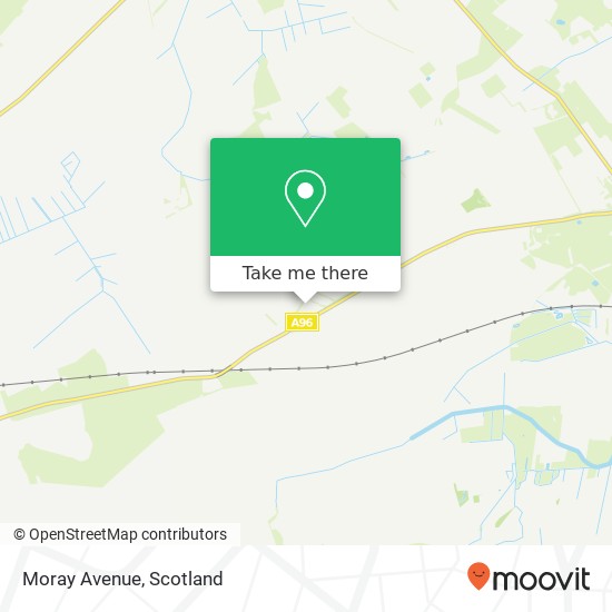 Moray Avenue, Alves Elgin map