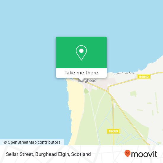 Sellar Street, Burghead Elgin map