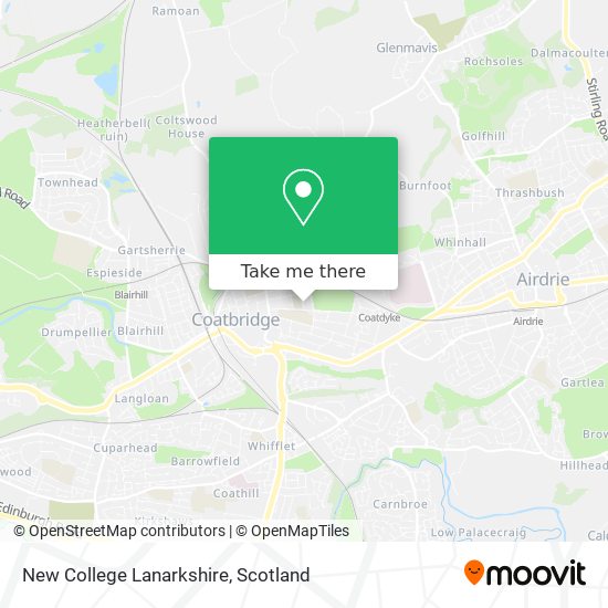 New College Lanarkshire map