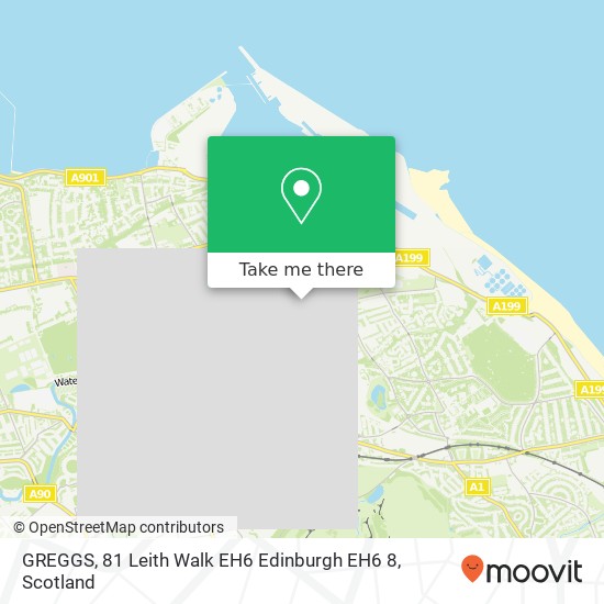 GREGGS, 81 Leith Walk EH6 Edinburgh EH6 8 map