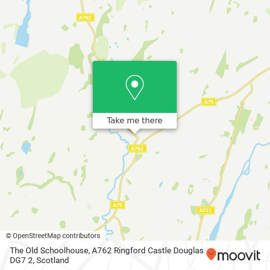 The Old Schoolhouse, A762 Ringford Castle Douglas DG7 2 map