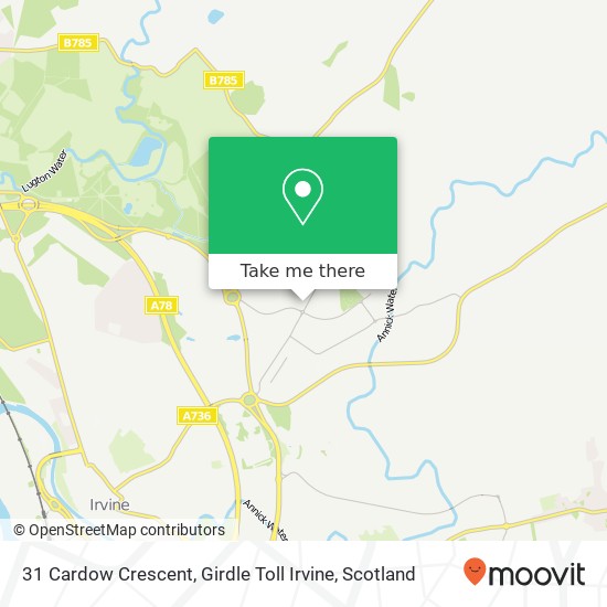 31 Cardow Crescent, Girdle Toll Irvine map