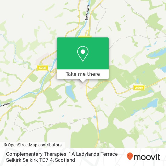 Complementary Therapies, 1A Ladylands Terrace Selkirk Selkirk TD7 4 map