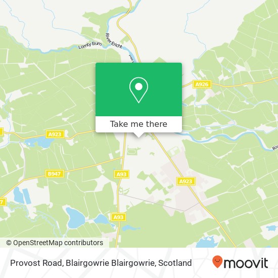 Provost Road, Blairgowrie Blairgowrie map