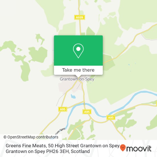 Greens Fine Meats, 50 High Street Grantown on Spey Grantown on Spey PH26 3EH map