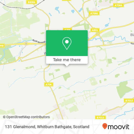 131 Glenalmond, Whitburn Bathgate map