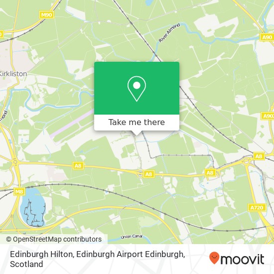 Edinburgh Hilton, Edinburgh Airport Edinburgh map