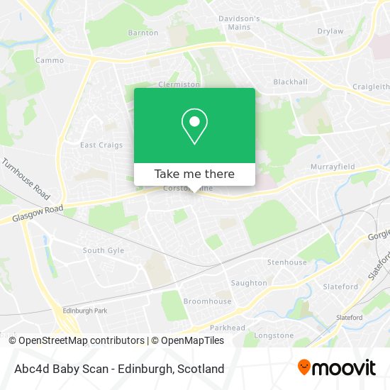 Abc4d Baby Scan - Edinburgh map