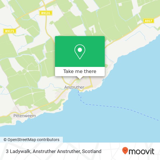 3 Ladywalk, Anstruther Anstruther map