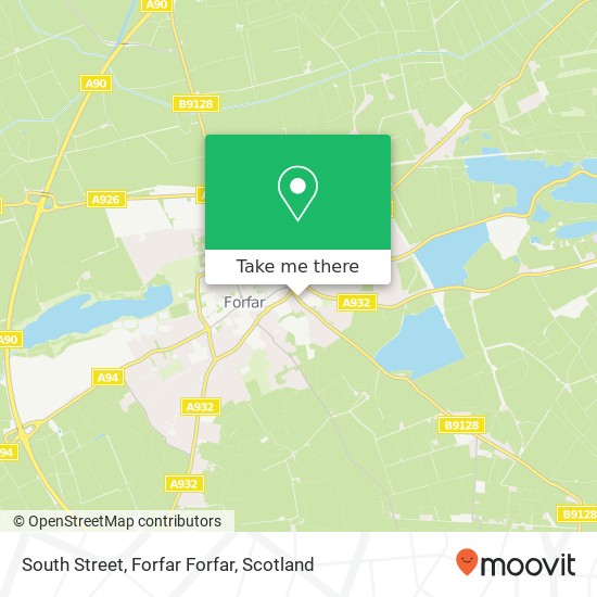 South Street, Forfar Forfar map