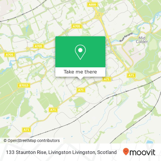 133 Staunton Rise, Livingston Livingston map