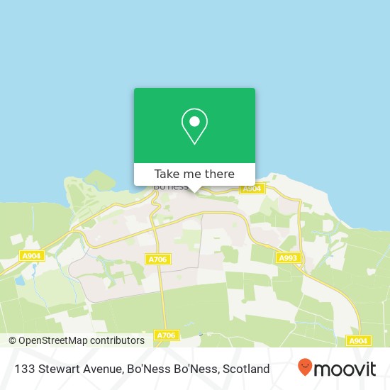 133 Stewart Avenue, Bo'Ness Bo'Ness map