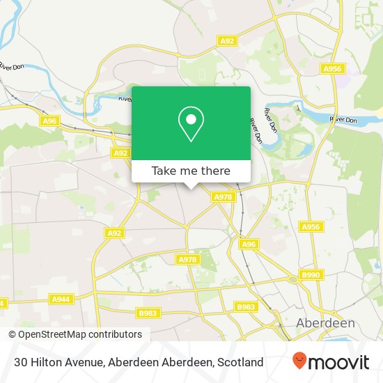 30 Hilton Avenue, Aberdeen Aberdeen map