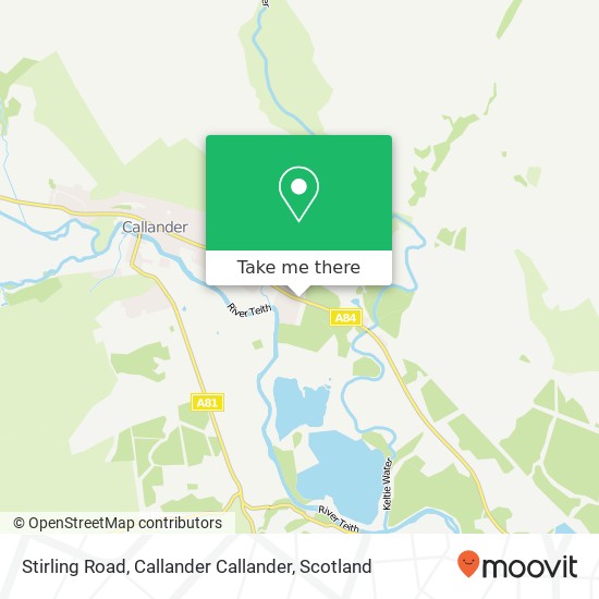 Stirling Road, Callander Callander map