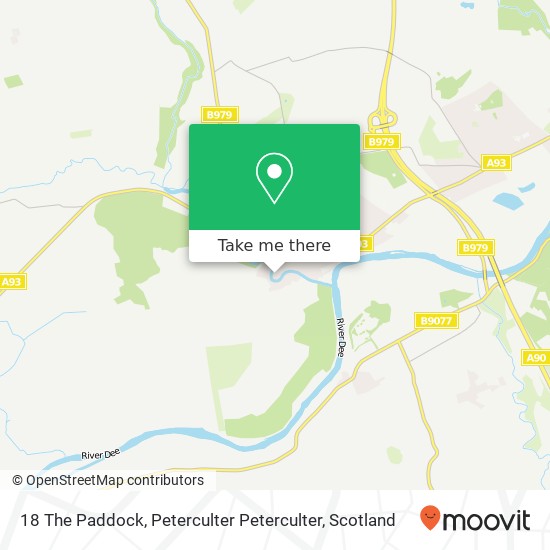 18 The Paddock, Peterculter Peterculter map