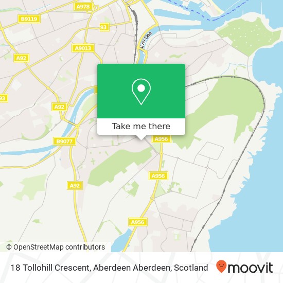 18 Tollohill Crescent, Aberdeen Aberdeen map