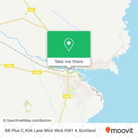 BB Plus C, Kirk Lane Wick Wick KW1 4 map