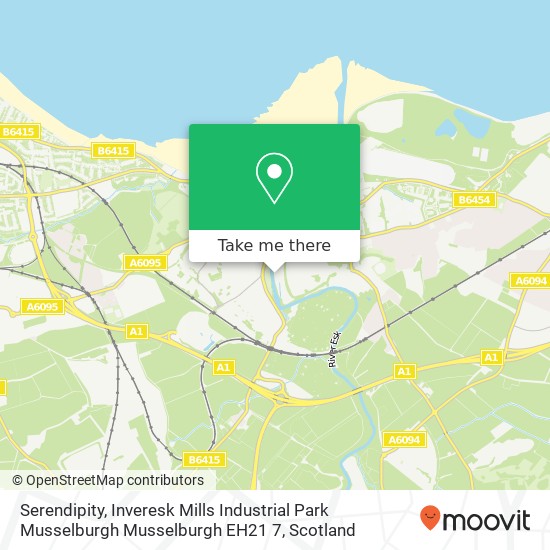 Serendipity, Inveresk Mills Industrial Park Musselburgh Musselburgh EH21 7 map