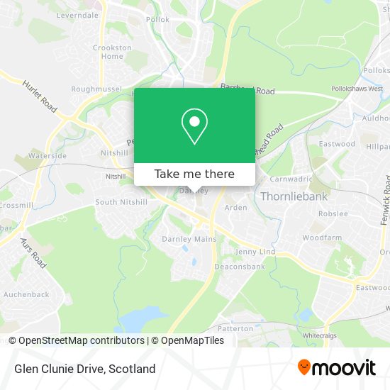 Glen Clunie Drive map