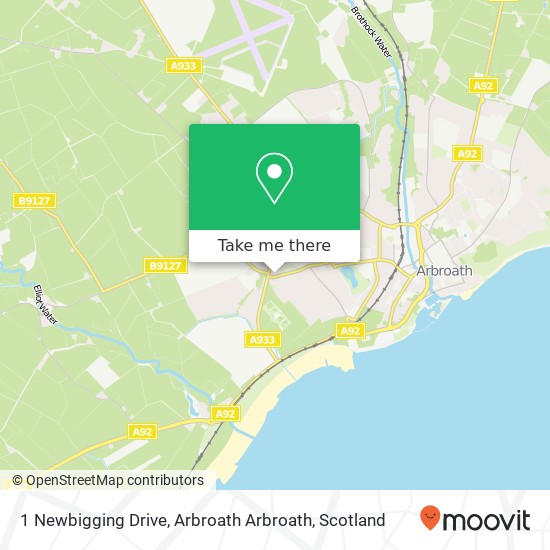 1 Newbigging Drive, Arbroath Arbroath map