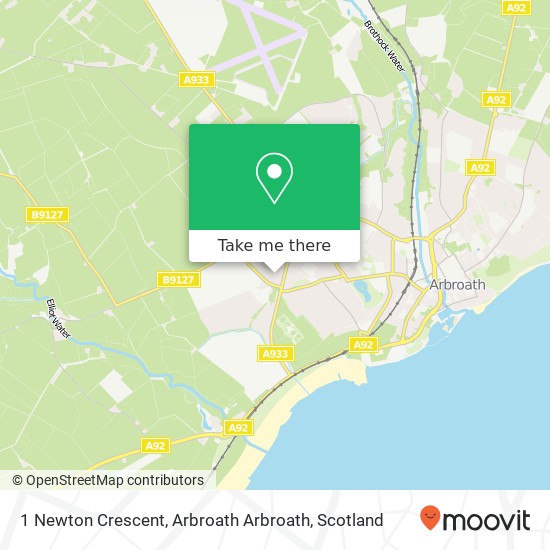 1 Newton Crescent, Arbroath Arbroath map