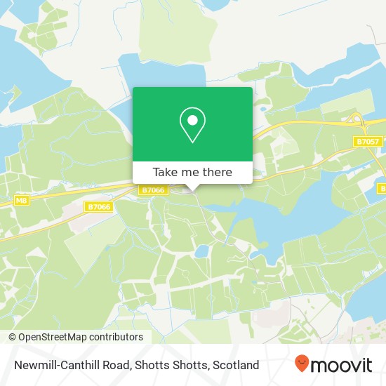 Newmill-Canthill Road, Shotts Shotts map