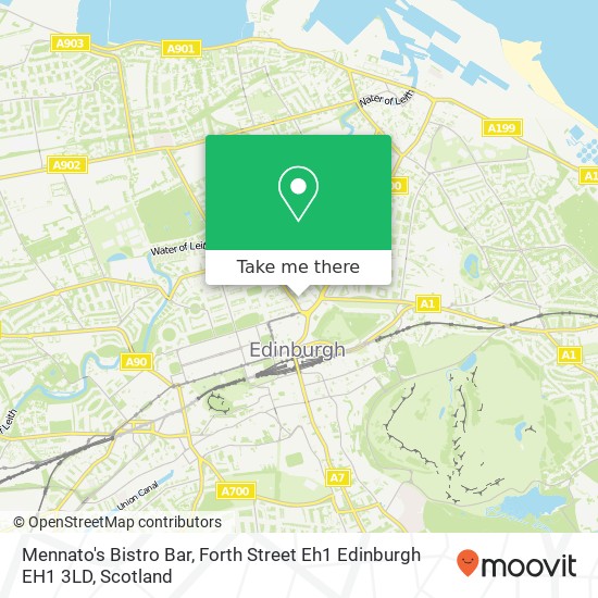 Mennato's Bistro Bar, Forth Street Eh1 Edinburgh EH1 3LD map