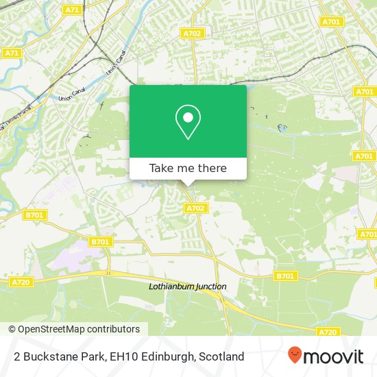 2 Buckstane Park, EH10 Edinburgh map