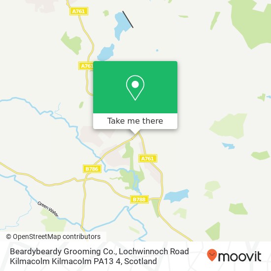 Beardybeardy Grooming Co., Lochwinnoch Road Kilmacolm Kilmacolm PA13 4 map