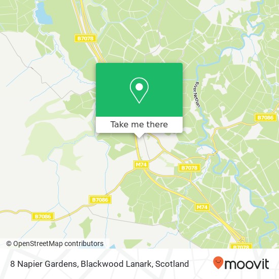 8 Napier Gardens, Blackwood Lanark map