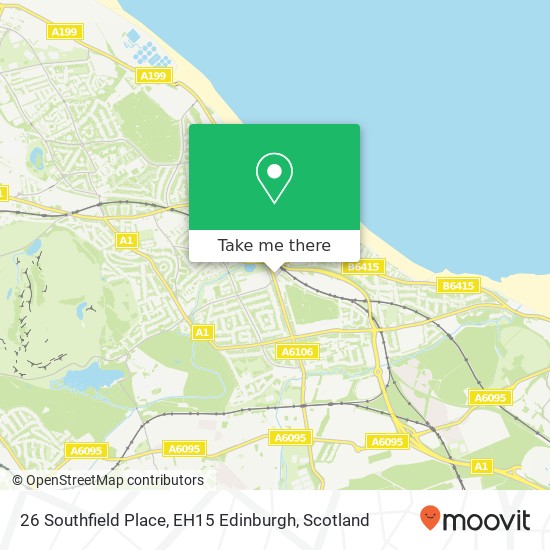 26 Southfield Place, EH15 Edinburgh map